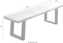 HOME AFFAIRE Sitzbank Tristano Massivholz Eiche Beige Schwarz Bild 4
