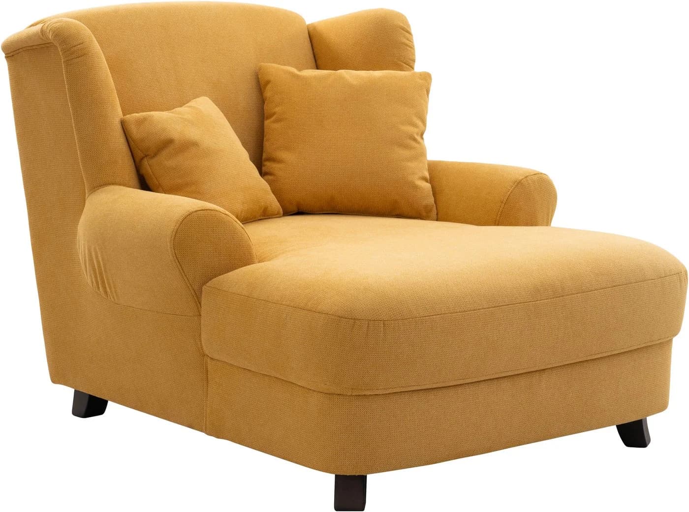 HOME AFFAIRE XXL-Sessel Oase Senfgelb Luxus-Microfaser mit Zierkissen - Bild 3