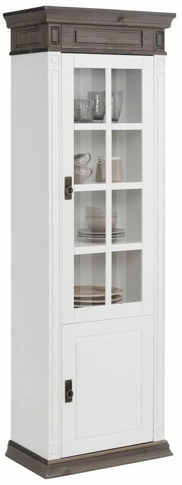 OTTO HOME Vitrine Vinales Weiß Landhausstil Massivholz - Bild 5