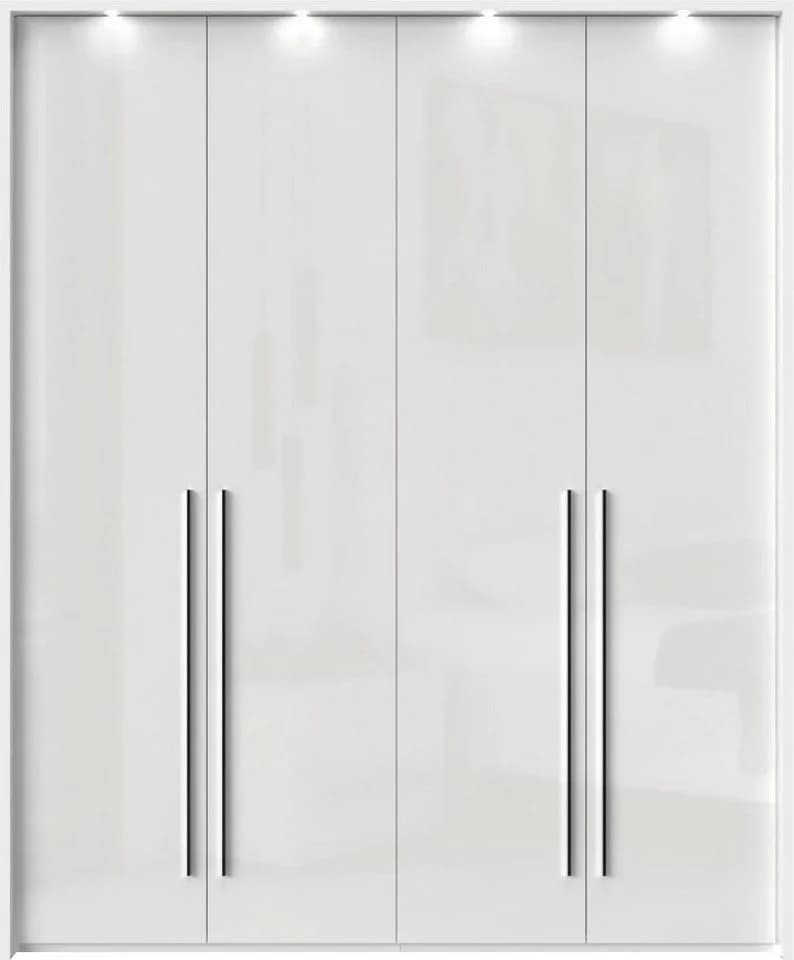 OTTO HOME Kleiderschrank Piano Weiß Hochglanz mit LED - Bild 3
