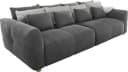 Jockenhöfer Gruppe Big-Sofa Gulliver Grau mit Federkern Bild 1