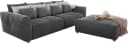 Jockenhöfer Gruppe Big-Sofa Gulliver Grau mit Federkern Bild 3