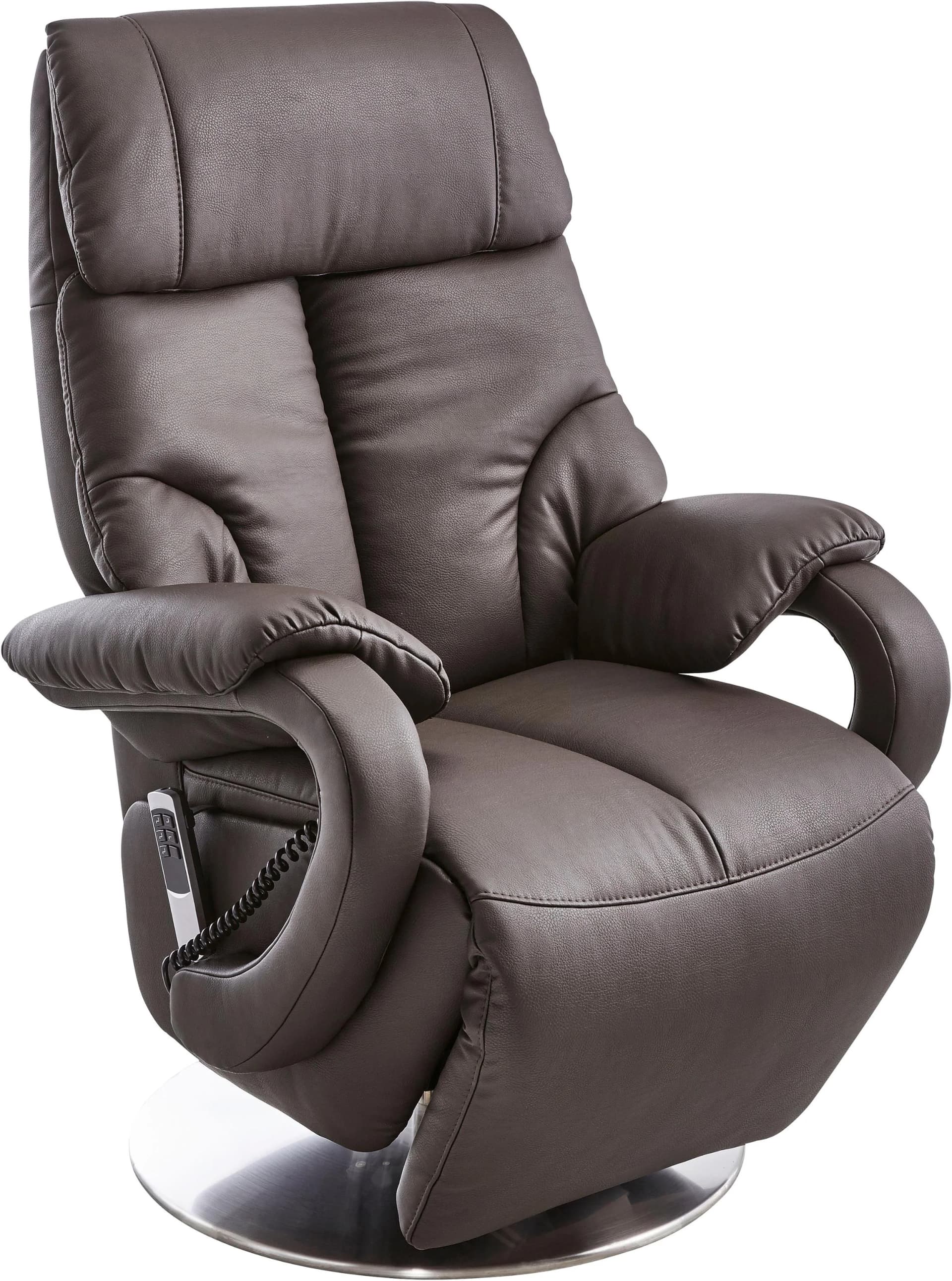 SIT & MORE Invito TV-Sessel Mokka mit Aufstehhilfe