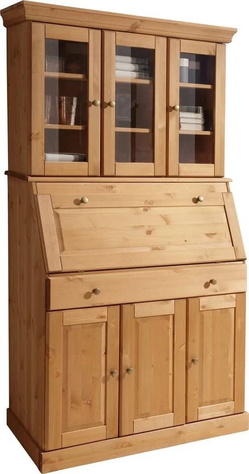 OTTO HOME Sekretär Rosi Landhausstil Beige Massivholz - Bild 2
