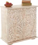 OTTO HOME Kommode Salim mit Schnitzerei Massivholz Beige Bild 2