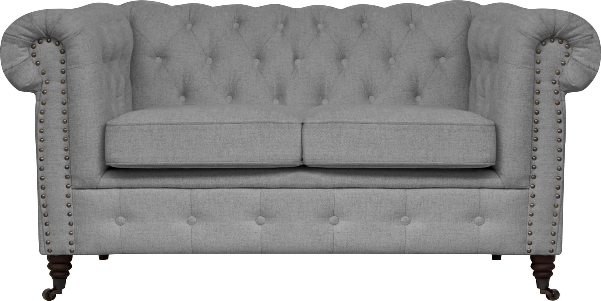 Home Affaire Chesterfield-Sofa Aarburg Silber 148cm