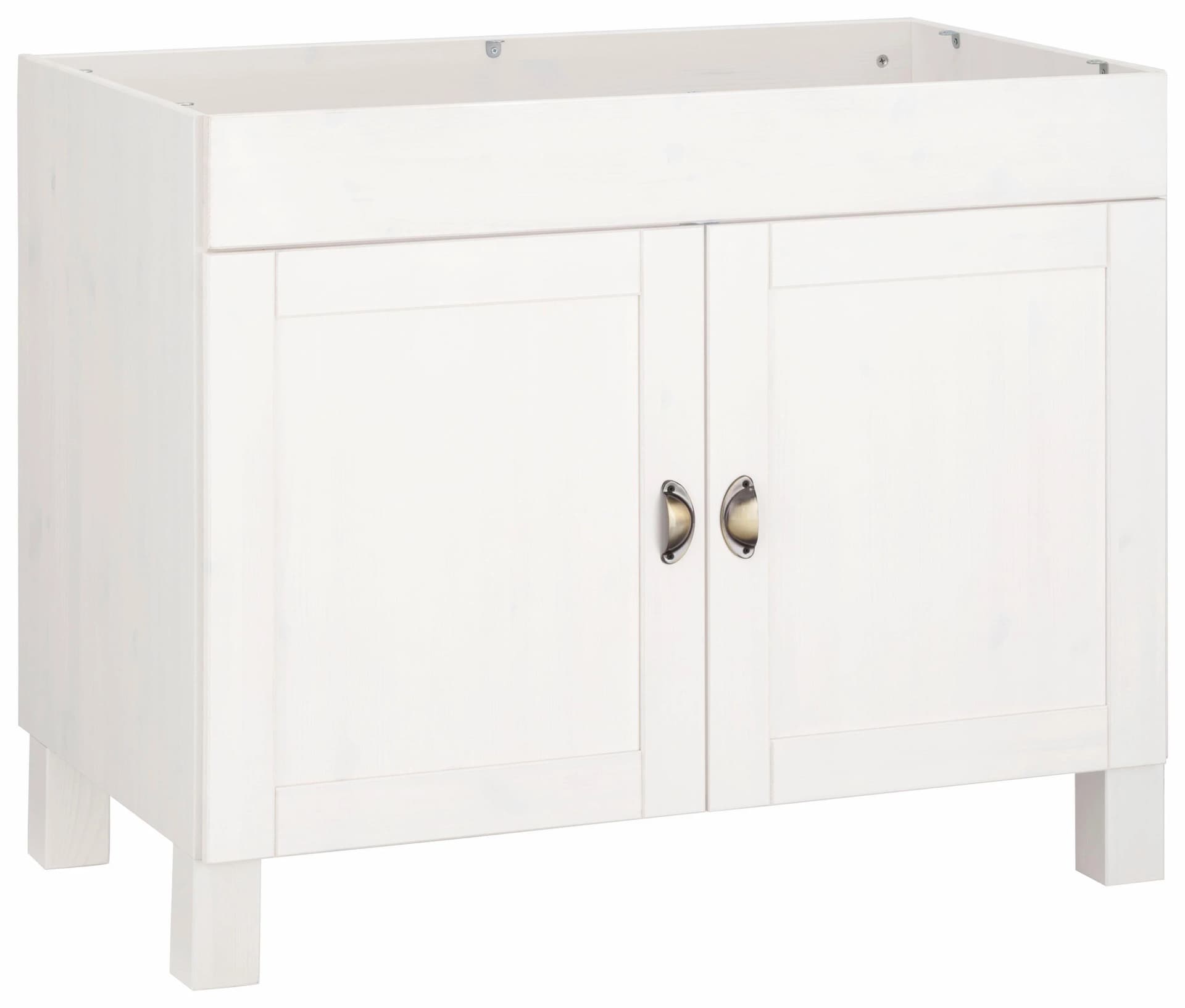 Home Affaire Spülenschrank Oslo Beige Massivholz mit Spüle