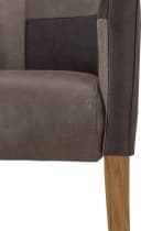 Home Affaire King Armlehnstuhl Braun Microfaser Eiche Bild 5