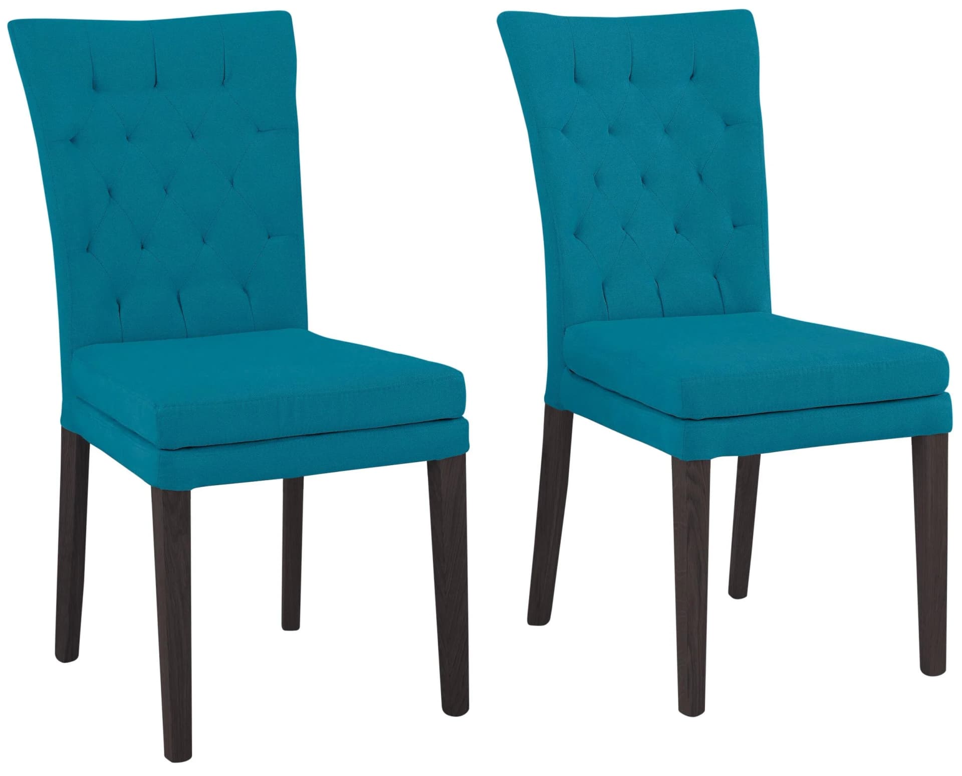 HOME AFFAIRE Colorado 4-Fußstuhl Set Blau Polyester Buche
