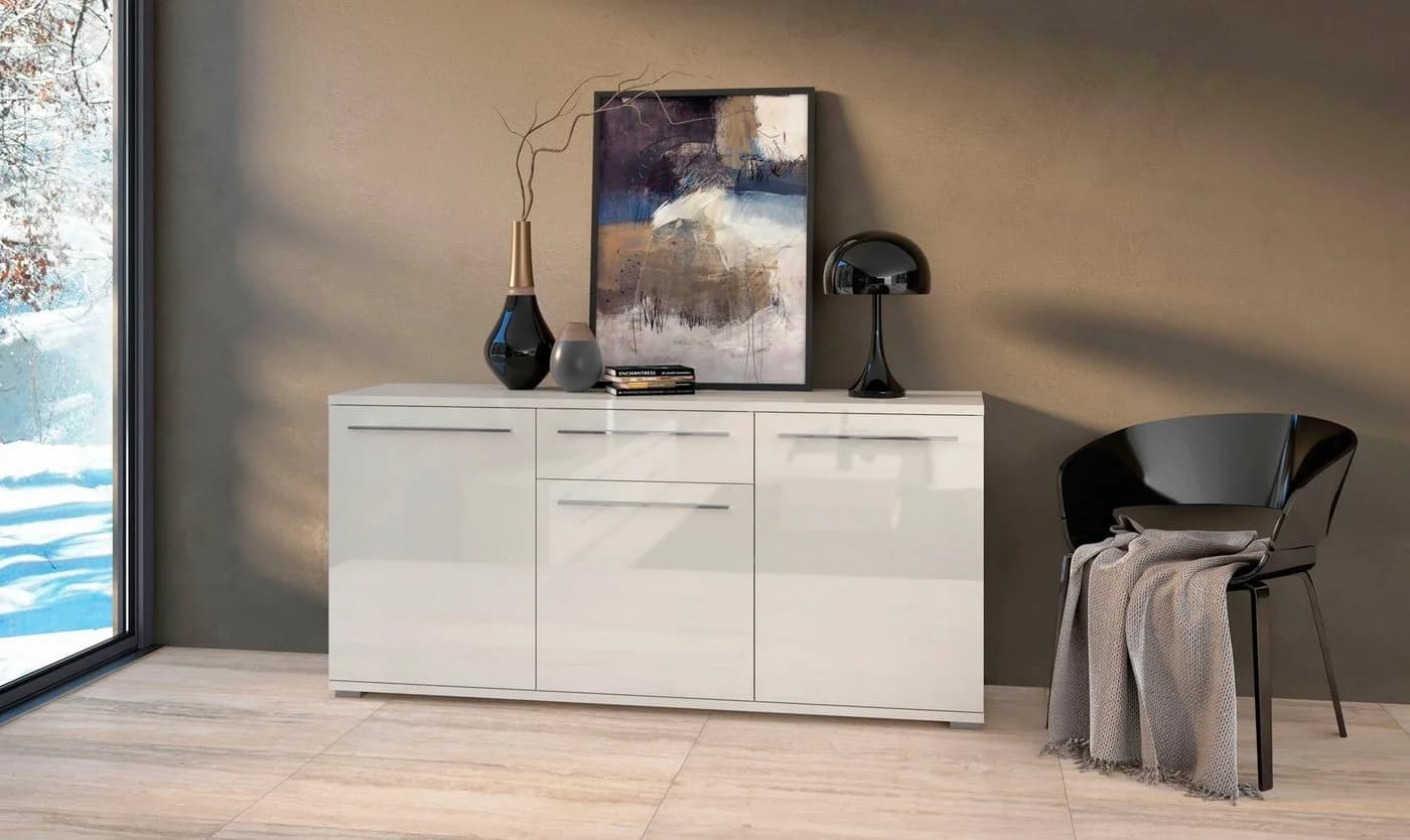 Kommode OTTO HOME Piano Beige Hochglanz mit Soft-Close - Bild 2