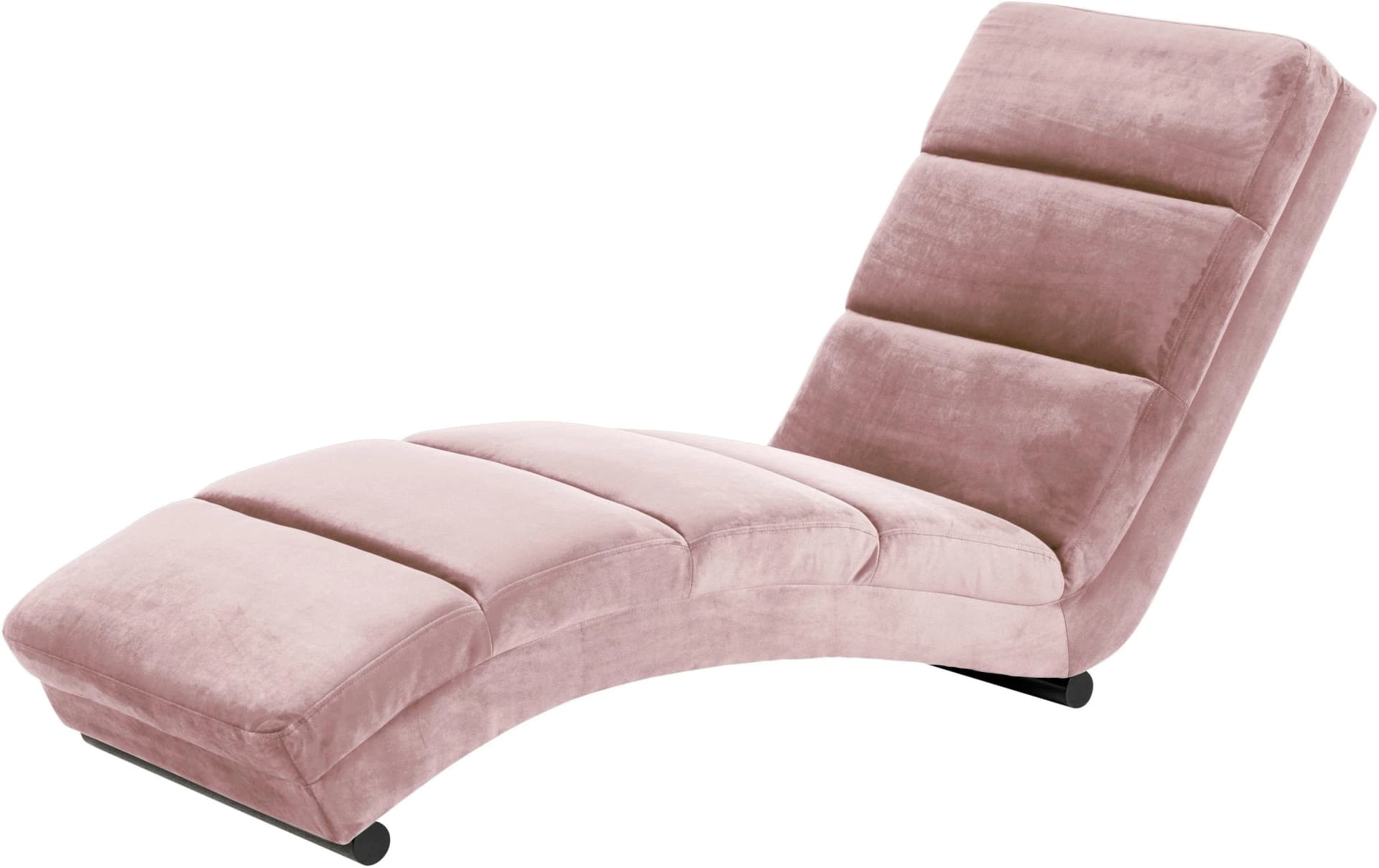 ACTONA GROUP Sigmund Chaiselongue Rosa Samtvelours