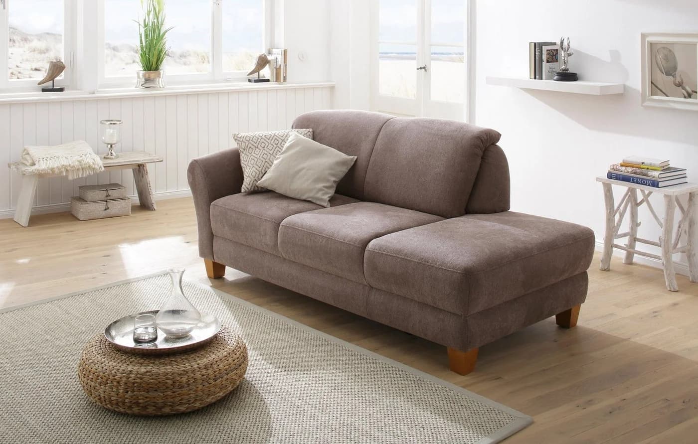 HOME AFFAIRE Recamiere Gotland Grau Taupe Landhausstil - Bild 2