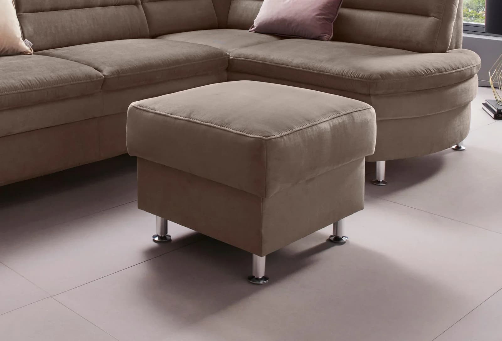 Home Affaire Hocker Cardoso mit Stauraum Braun