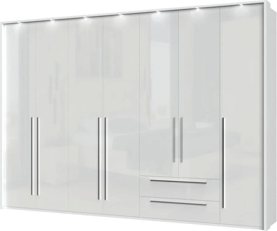 OTTO HOME Piano Drehtürenschrank Weiß Hochglanz mit LED - Bild 3