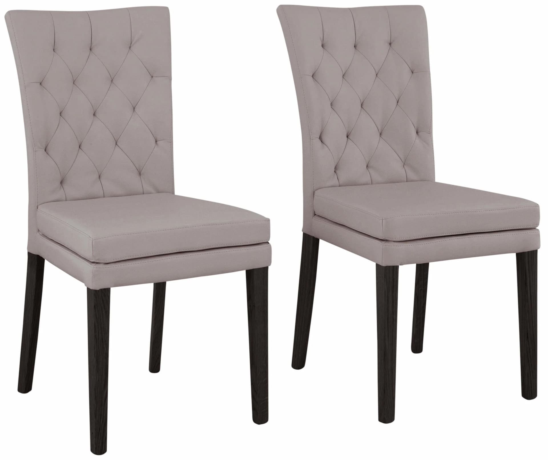 HOME AFFAIRE Colorado Stuhl Grau Taupe Wenge Massivholz