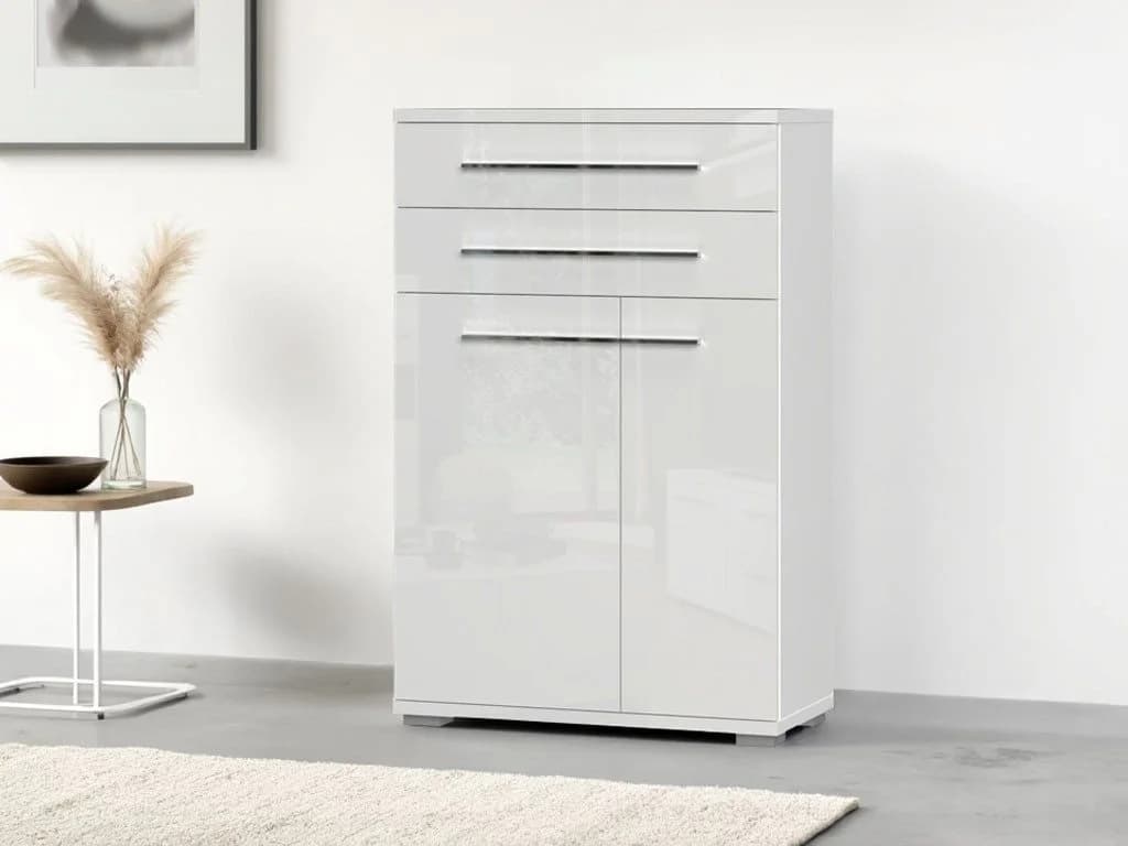 OTTO HOME Schuhschrank Piano Weiß Hochglanz Soft-Close - Bild 2