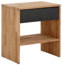 HOME AFFAIRE Nachttisch Cavan Grau Natur Eiche Massivholz Bild 3
