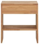 HOME AFFAIRE Nachttisch Cavan Grau Natur Eiche Massivholz Bild 4