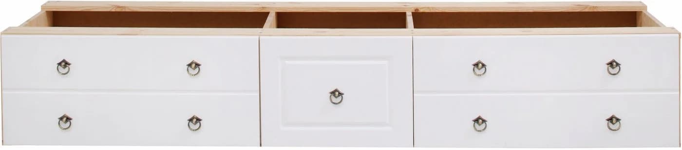 OTTO HOME Hugo Schubkasten Weiß Massivholz 3 Schubladen - Bild 2
