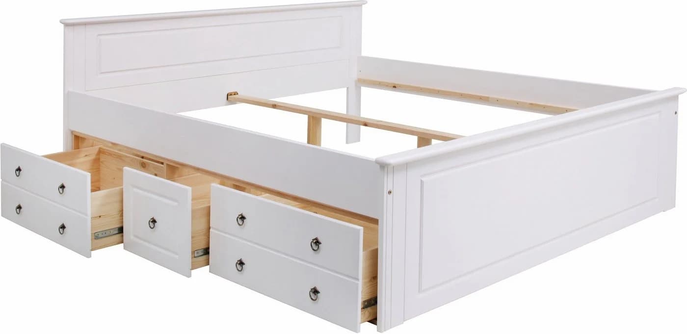 OTTO HOME Hugo Schubkasten Weiß Massivholz 3 Schubladen - Bild 5
