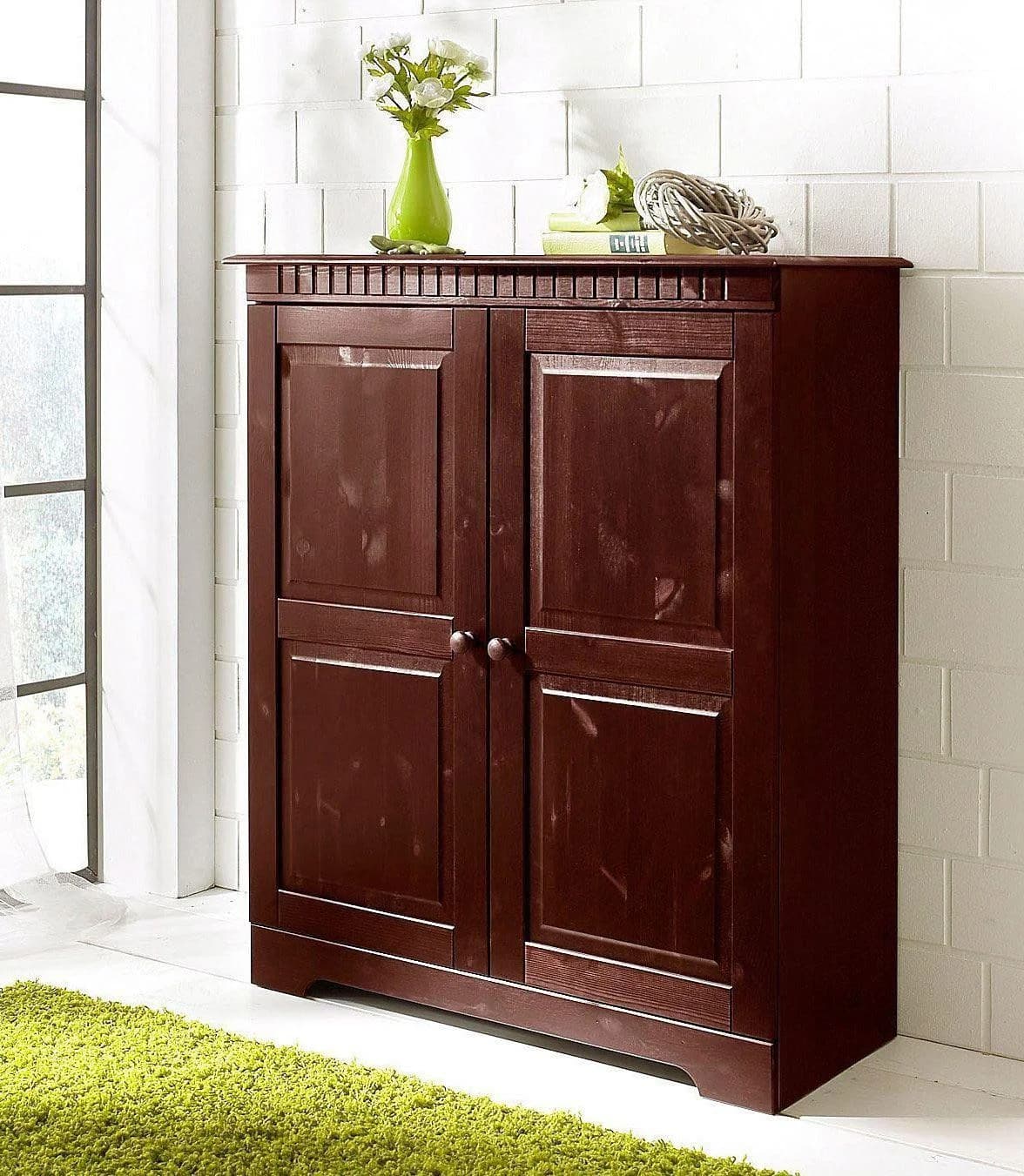 OTTO HOME Kommode Cubrix Massivholz Kiefer Dunkelbraun