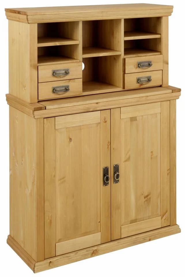 OTTO HOME Sekretär Konrad Massivholz Natur Stauraum - Bild 2
