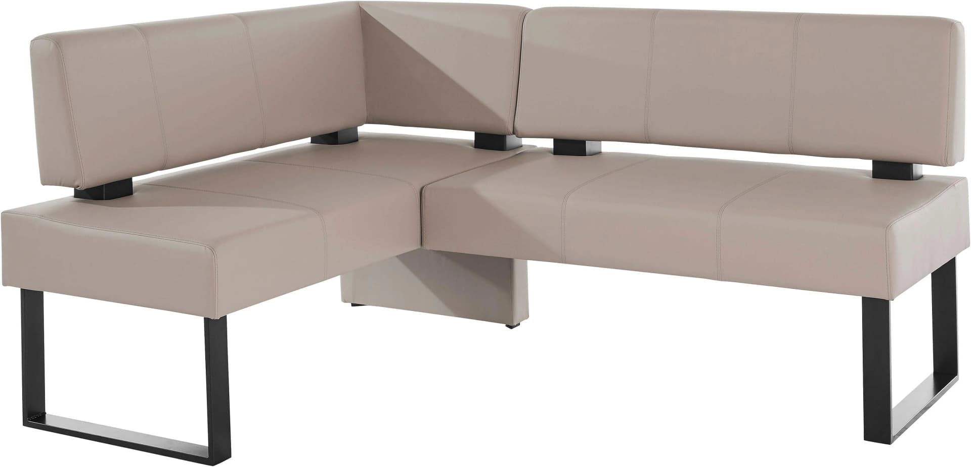 Eckbank OTTO HOME Oliver mit Metallgestell Beige Schwarz