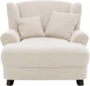 HOME AFFAIRE XXL-Sessel Oase Beige Luxus-Microfaser mit Zierkissen Bild 1