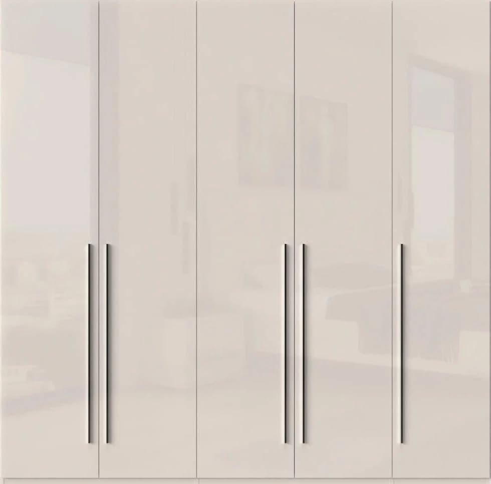 OTTO HOME Kleiderschrank Piano 5-türig Beige Hochglanz Soft-Close