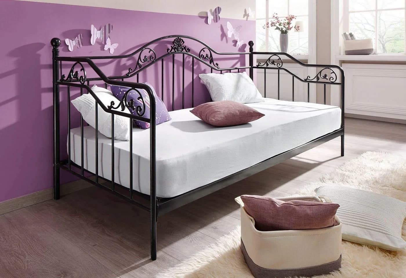 HOME AFFAIRE Daybett TOPSELLER Schwarz Metallgestell - Bild 3