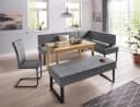 OTTO home Eckbank Oliver Grau Cord Metallgestell Bild 1