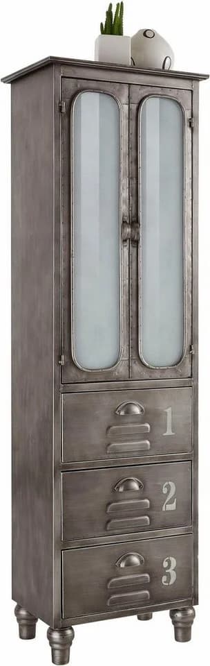 Home affaire Mehrzweckschrank Industrial Grau Metall - Bild 2