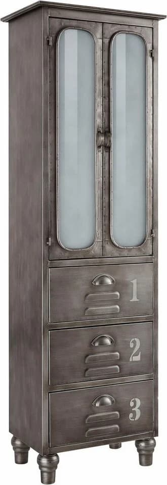 Home affaire Mehrzweckschrank Industrial Grau Metall - Bild 3