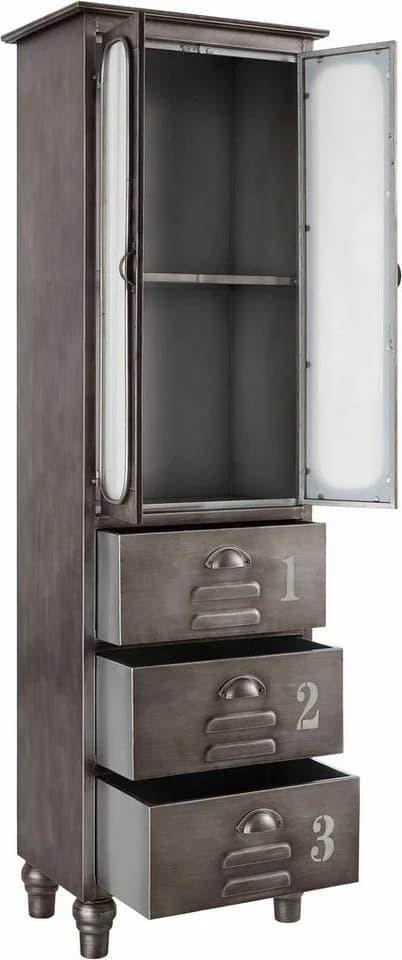 Home affaire Mehrzweckschrank Industrial Grau Metall - Bild 4