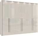 OTTO HOME Kleiderschrank Piano Beige Hochglanz mit LED-Beleuchtung Bild 1