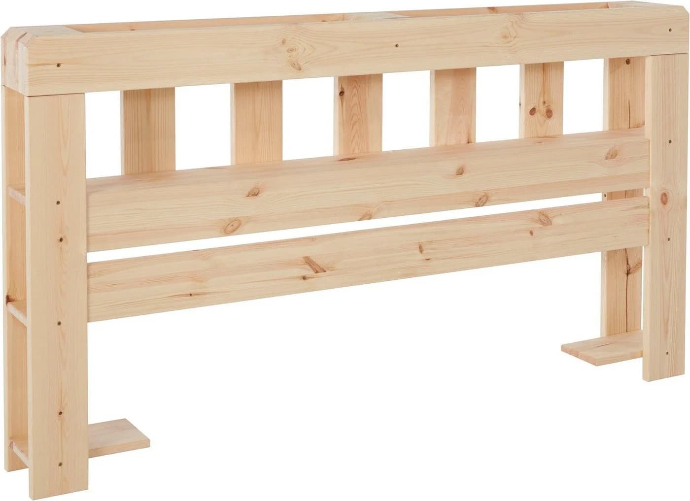 OTTO HOME Kopfteil ALASCO Massivholz Beige 7 Fächer - Bild 2
