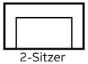 Home affaire Sofa 2-Sitzer Palmera Grau Polyester Bild 4