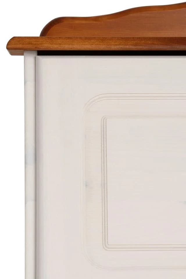 OTTO HOME Sekretär Mette Landhausstil Weiß Honigfarben Massivholz - Bild 3