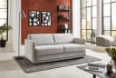 ATLANTIC HOME COLLECTION Schlafsofa Limone Grau mit Komfortschaummatratze Bild 1