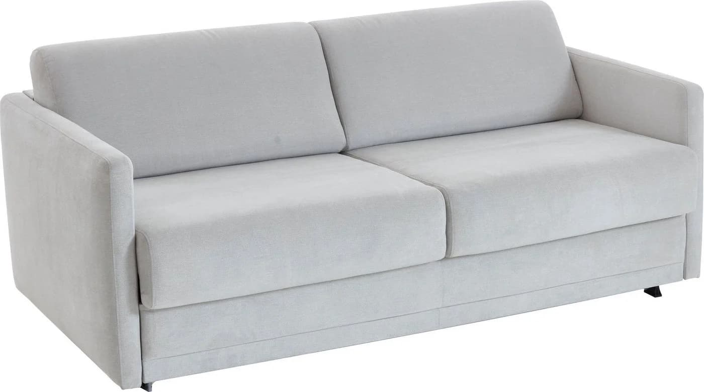 ATLANTIC HOME COLLECTION Schlafsofa Limone Grau mit Komfortschaummatratze - Bild 4