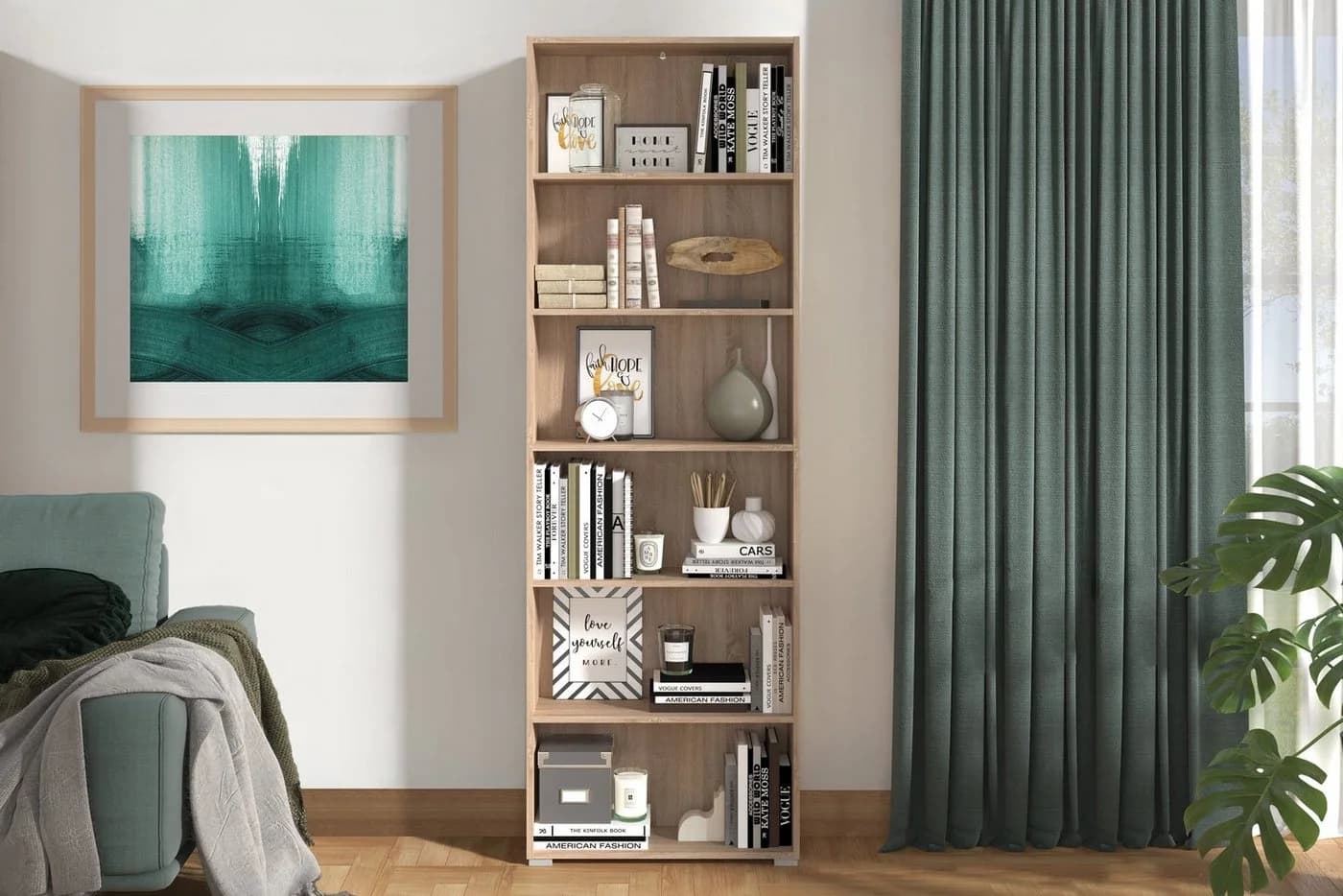 Aktenregal INOSIGN Tomar 6 Sonoma Eiche 6 Böden Braun - Bild 4