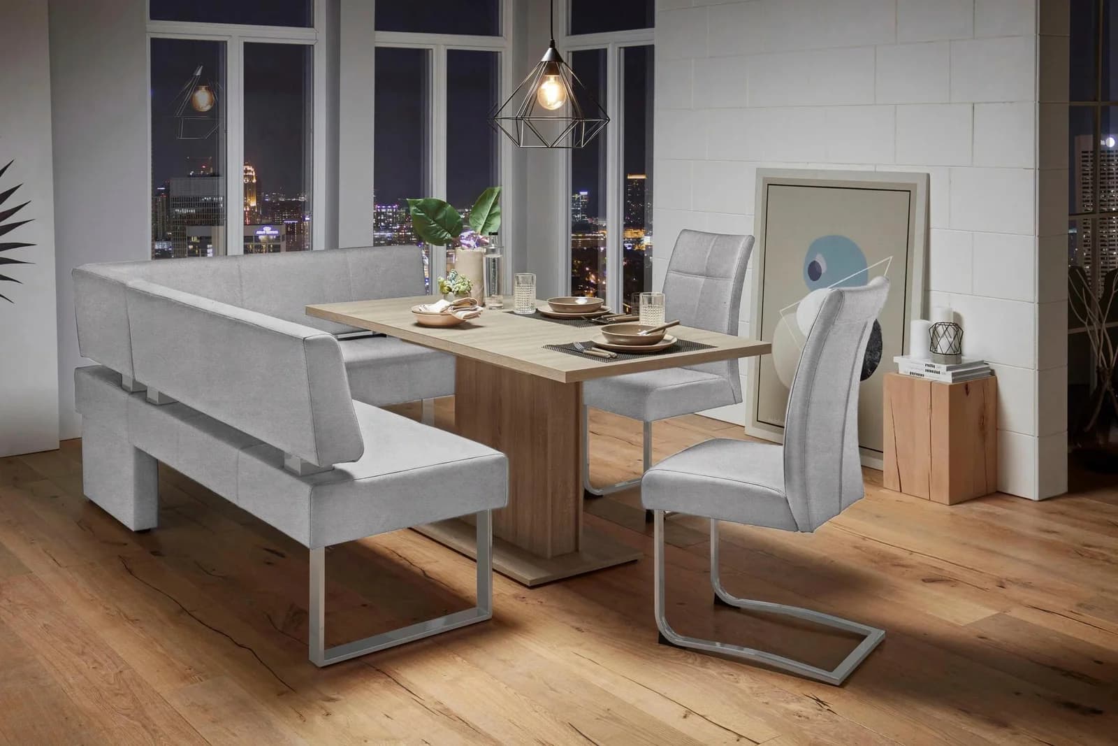 OTTO HOME Eckbank Rab Grau Silber FSC-Zertifiziert