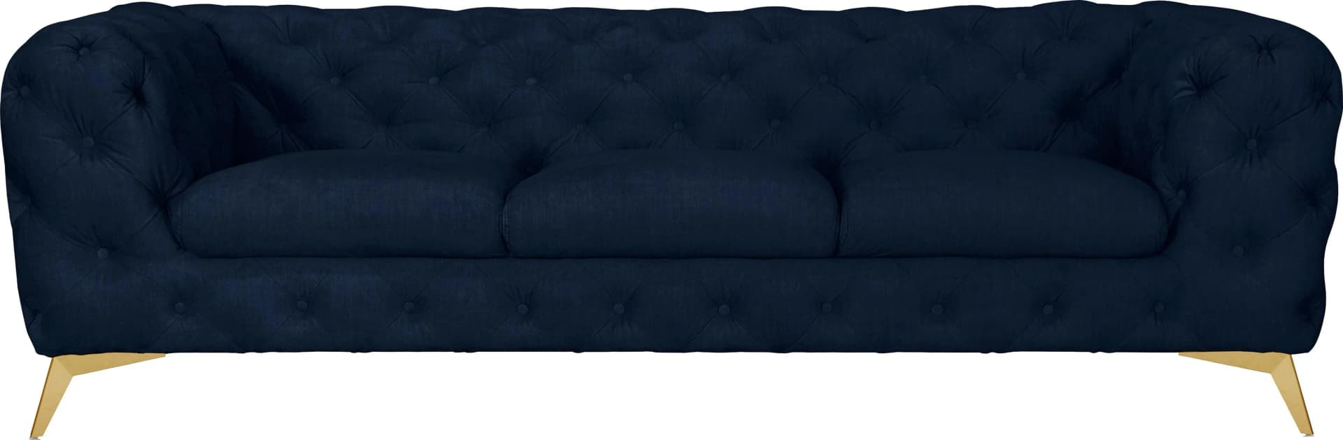 Home Affaire Chesterfield Sofa Glynis Blau Samtoptik