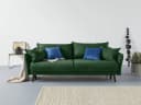 Schlafsofa COLLECTION AB Asra Grün mit Bettfunktion und Bettkasten Bild 2