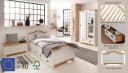 OTTO HOME Konrad Massivholzbett Weiß Honig Landhausstil Stauraum Bild 3