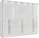 OTTO HOME Piano Kleiderschrank Weiß Hochglanz Soft-Close LED Bild 1