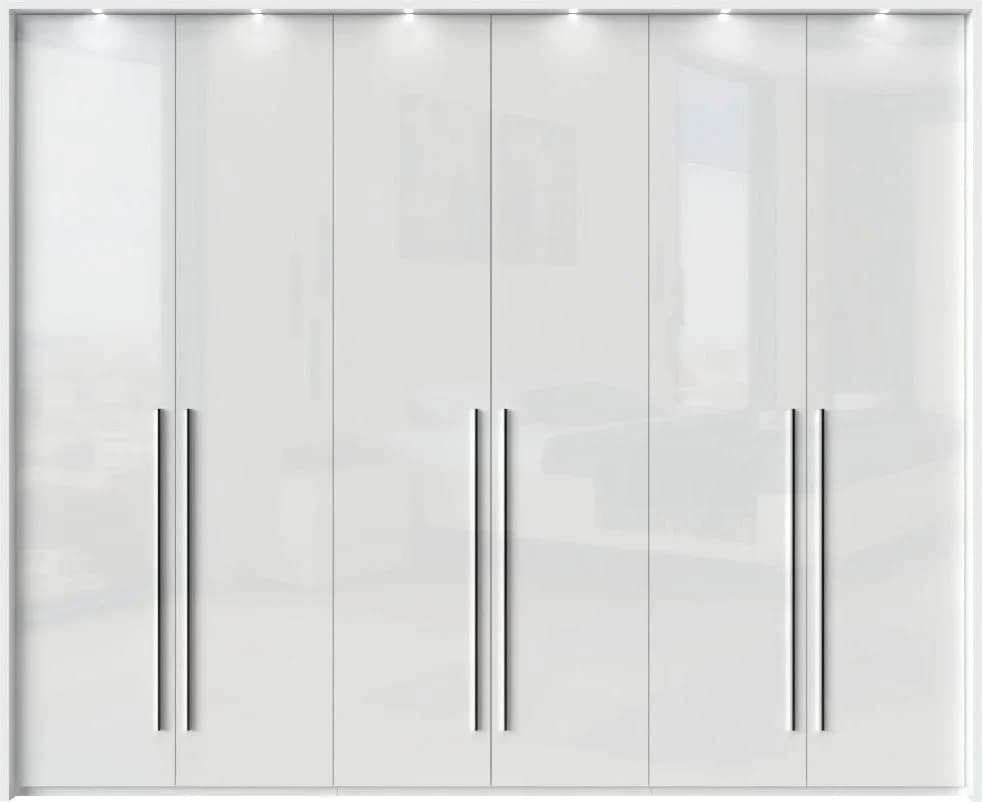 OTTO HOME Piano Kleiderschrank Weiß Hochglanz Soft-Close LED - Bild 3