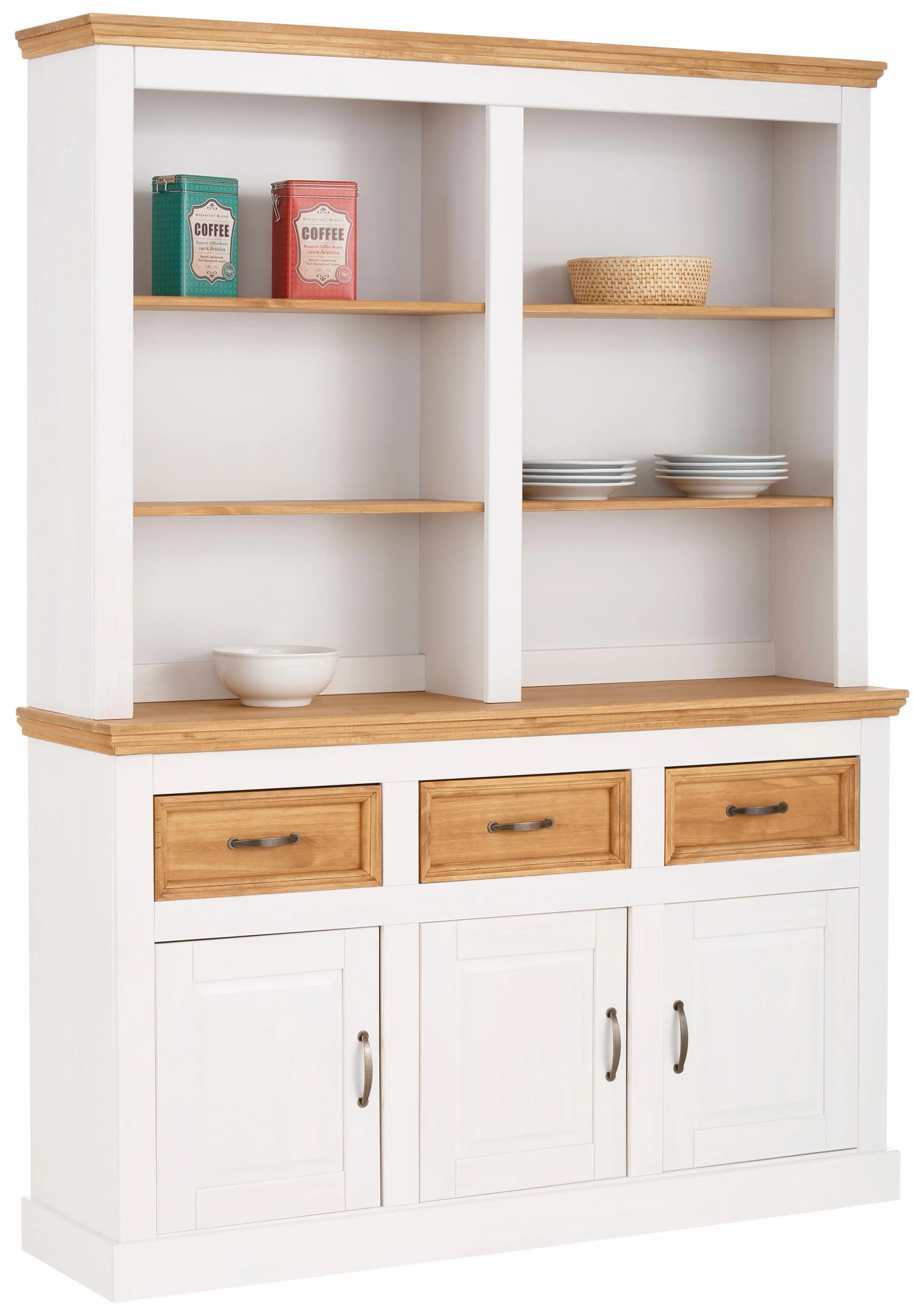 OTTO HOME Buffet Selma Weiß Landhausstil Massivholz