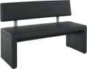 OTTO HOME Sitzbank Charissa Schwarz Kunstleder mit Lehne Bild 2