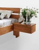 Home affaire Nachtkonsole Tommy FSC-zertifiziertes Massivholz Wildeiche Beige Bild 3